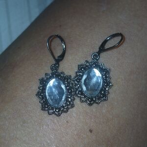 Elegant Silver Drop Earrings
